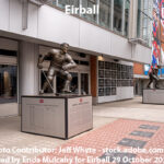 Montreal, Quebec - May 25, 2024: Outside the landmark Bell Centre, home of the Montreal Canadiens of the NHL.